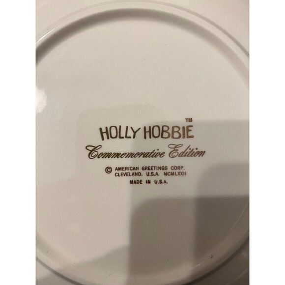 VTG Christmas Hollie Hobbie 1972 Decorative Plate Tray Commemorative MCM Xmas - Picture 5 of 6